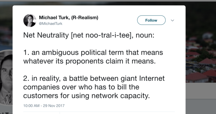 Net Neutrality Tweet