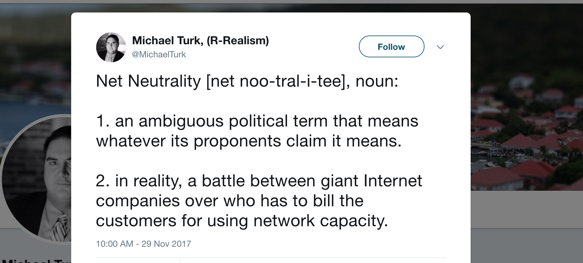 Net Neutrality Tweet