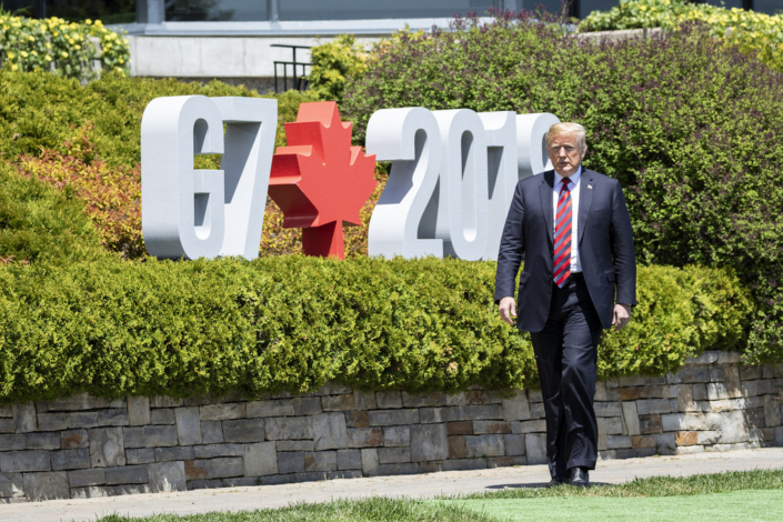 President Trump at the G7 Summit in Canada